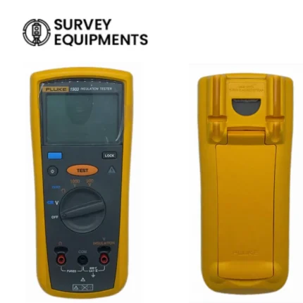 Fluke 1503 insulation resistance tester kit with test leads, probes, and alligator clips for electrical diagnostics