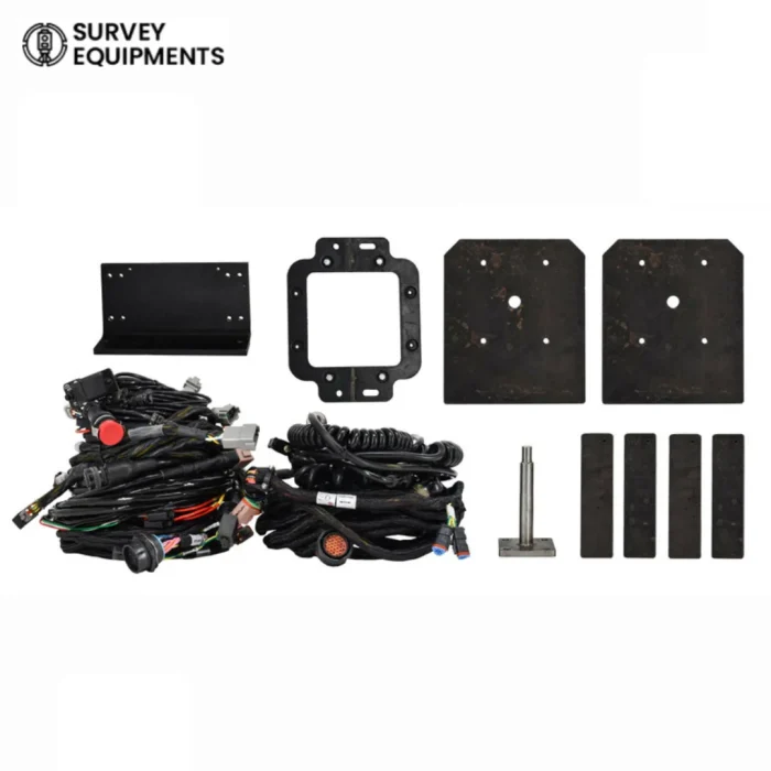 trimble-gcs900-dozer-wiring-harness-kit-machine-control-installation Trimble GCS900 Dozer Wiring Harness Kit with machine control cables, power harnesses, radio cable, and mounting brackets for grade control installation