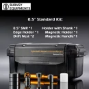 12.7mm laser tracker SMR Kit reflector with waterproof carrying case and precision mounting accessories