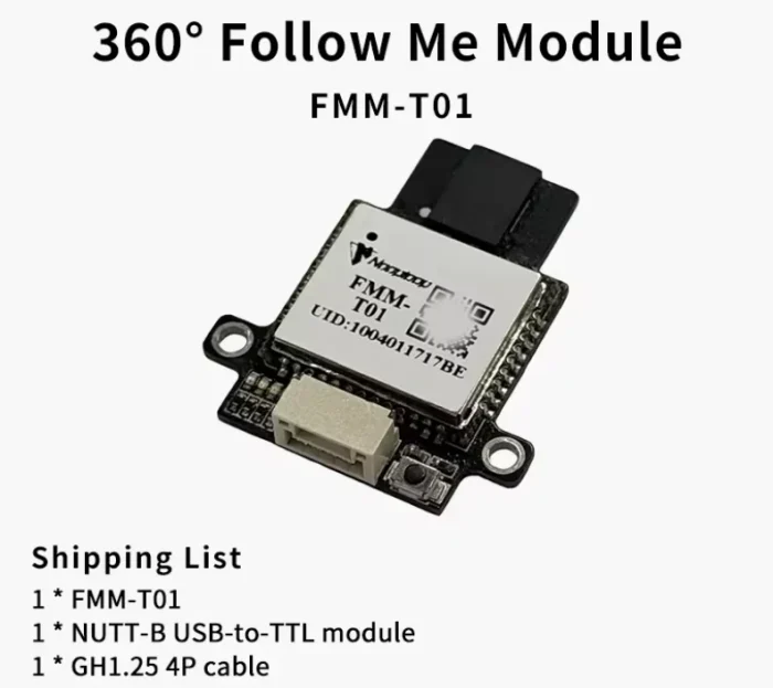 Follow Me 360° Omnidirectional Following System | Idle Cycle UWB Indoor Positioning Angle Module