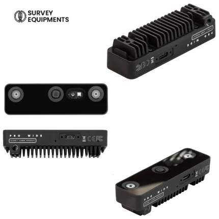 OAK-D-Pro-W 3D AI Edge Camera Vision System with structured light binocular depth camera, wide-angle RGB sensor, infrared night vision, and USB 3.0 connectivity.