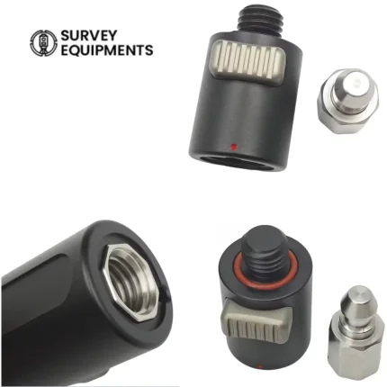 RTK GPS quick release adapter with 5/8x11 thread for Trimble, Topcon, and CHC survey prism poles