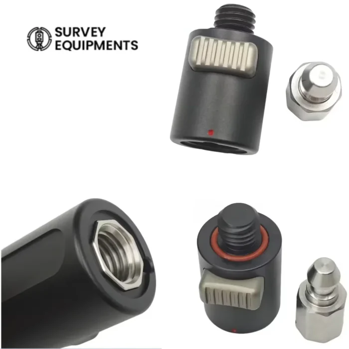 rtk-gps-quick-release-adapter-trimble-topcon-chc-survey-pole RTK GPS quick release adapter with 5/8x11 thread for Trimble, Topcon, and CHC survey prism poles