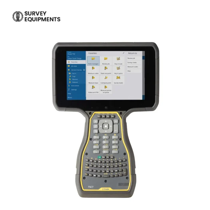 trimble-tsc7-data-controller Trimble TSC7 Data Controller with 7-inch touchscreen and backlit keypad for surveying and construction applications