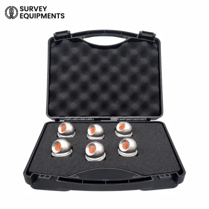 6pcs 12.7mm ( 0.5inch) BALL mini optical prism Copper Coated with Magnetic base for total station, sphere - main view