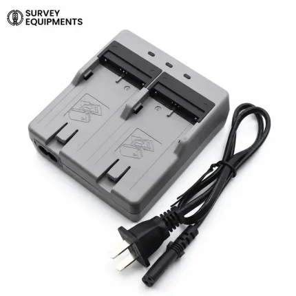 Topcon CDC77 dual battery charger with power cable